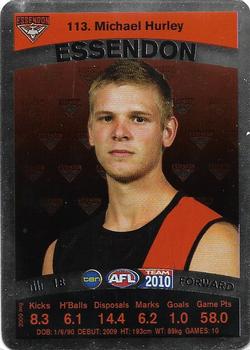 2010 Team Zone AFL Team - Silver #113 Michael Hurley Front